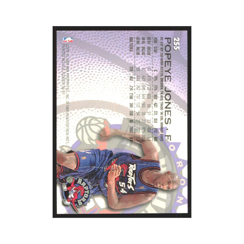 1996 Fleer Popeye Jones Raptors #255