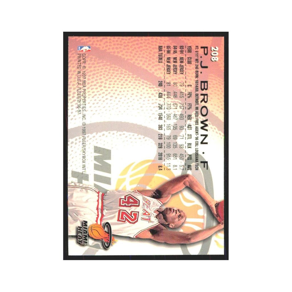 1996 Fleer P.J. Brown Heat #208