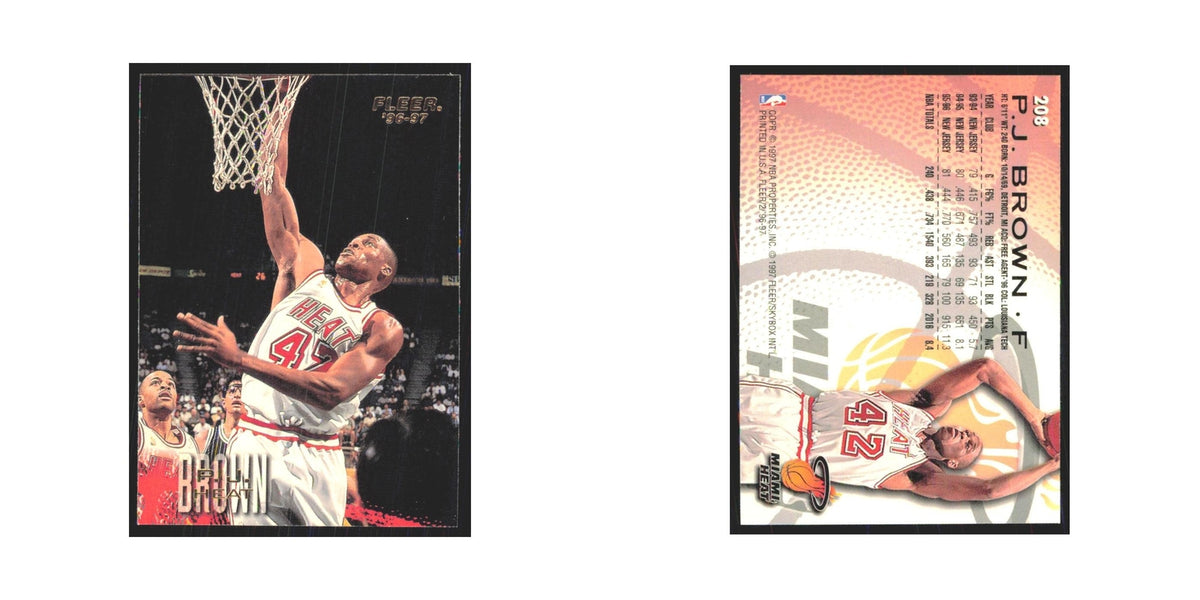 1996 Fleer P.J. Brown Heat #208