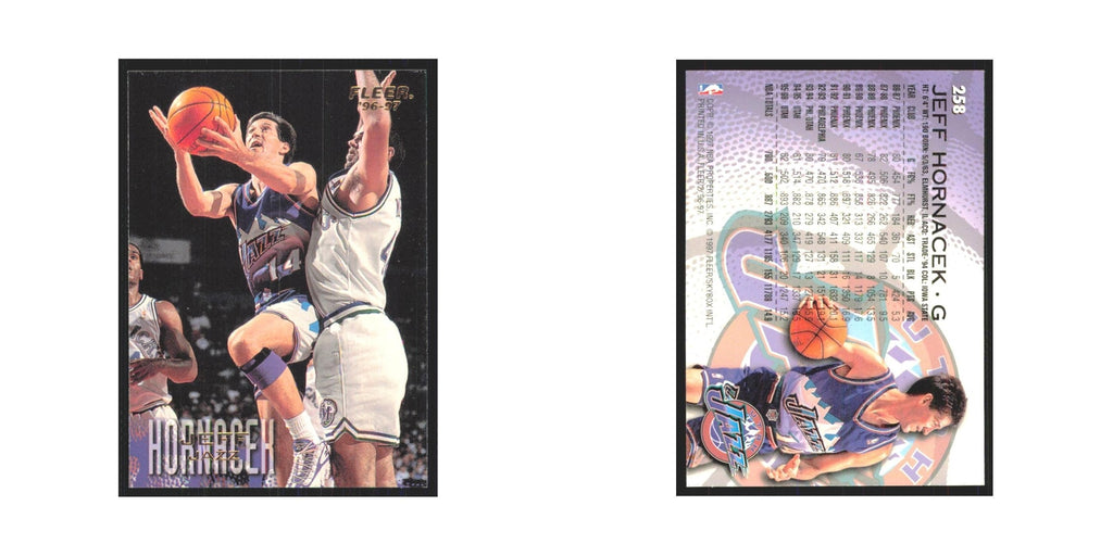 1996 Fleer Jeff Hornacek Jazz #258