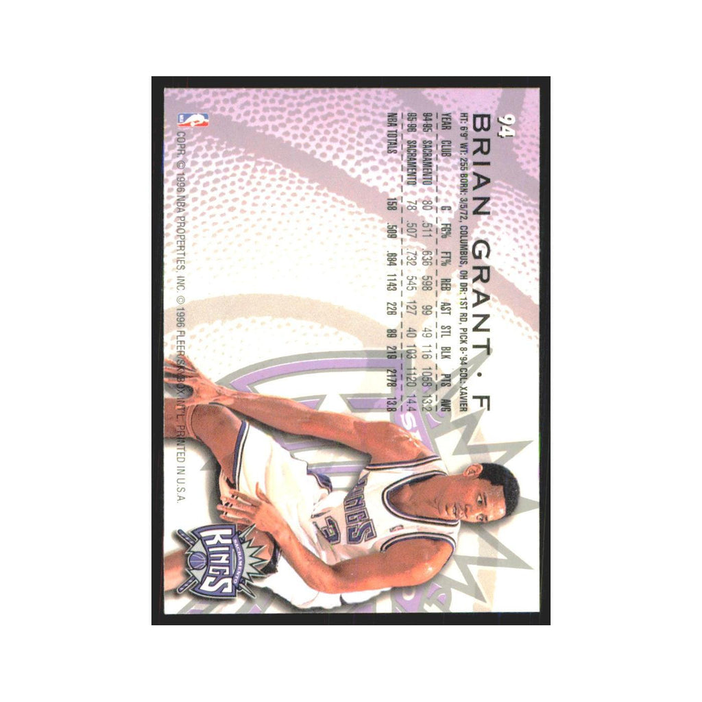 1996 Fleer Brian Grant Kings #94