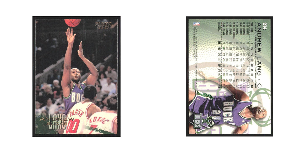 1996 Fleer Andrew Lang Bucks #214