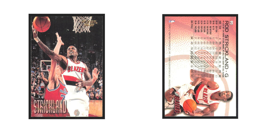 1996 Fleer Rod Strickland Blazers #91
