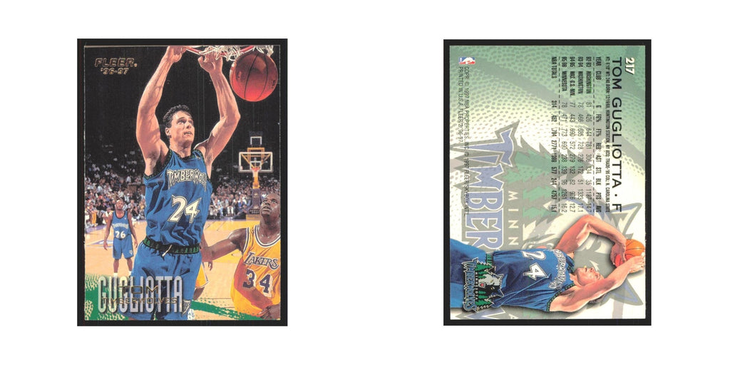 1996 Fleer Tom Gugliotta Timberwolves #217