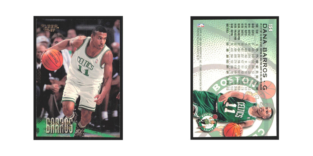 1996 Fleer Dana Barros Celtics #154