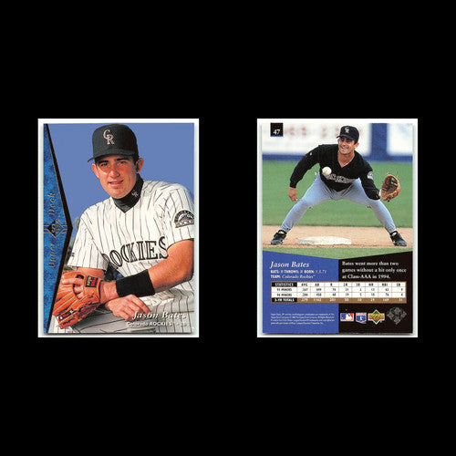 Jason Bates #47 1995 Upper Deck SP Colorado Rockies Baseball Card MLB NM