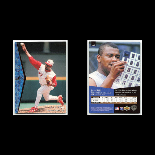 Jose Rijo #46 1995 Upper Deck SP Cincinnati Reds Baseball Card MLB NM