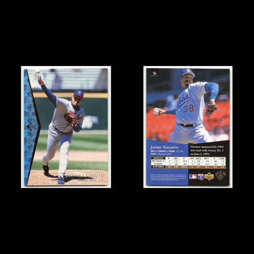 Jaime Navarro #36 1995 Upper Deck SP Chicago Cubs Baseball Card MLB NM