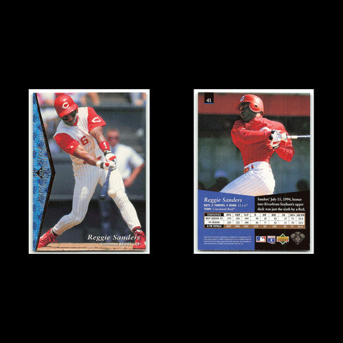 Reggie Sanders #41 1995 Upper Deck SP Cincinnati Reds Baseball Card MLB NM