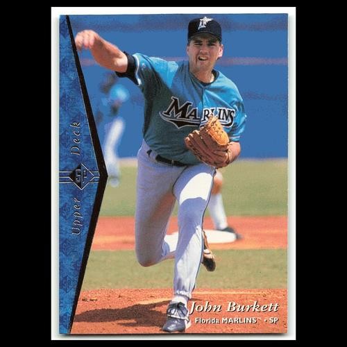 John Burkett #54 1995 Upper Deck SP Florida Marlins Baseball Card MLB NM