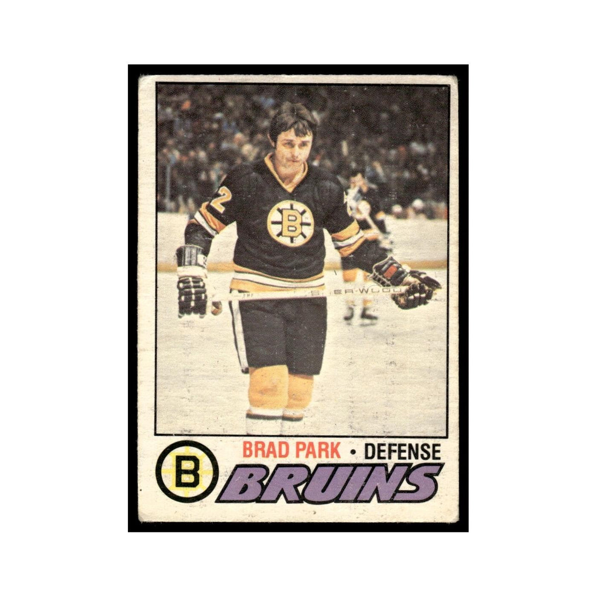 Brad Park 1977 O-Pee-Chee #190 Boston Bruins Hockey Card EX