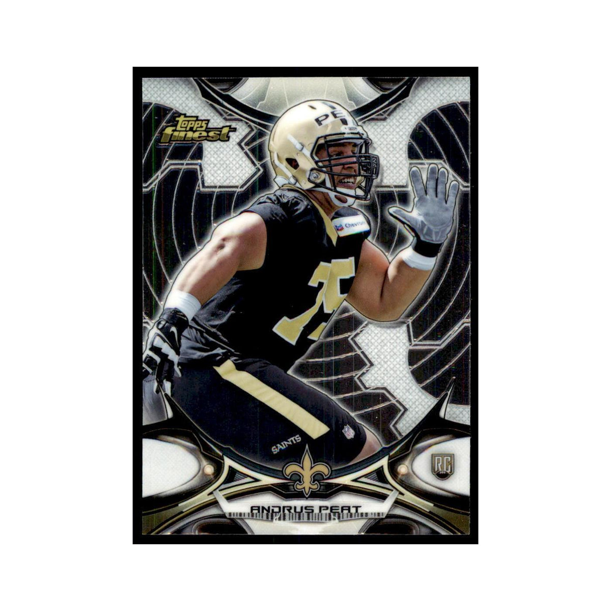 2015 Topps Finest Andrus Peat RC Football Cards #94