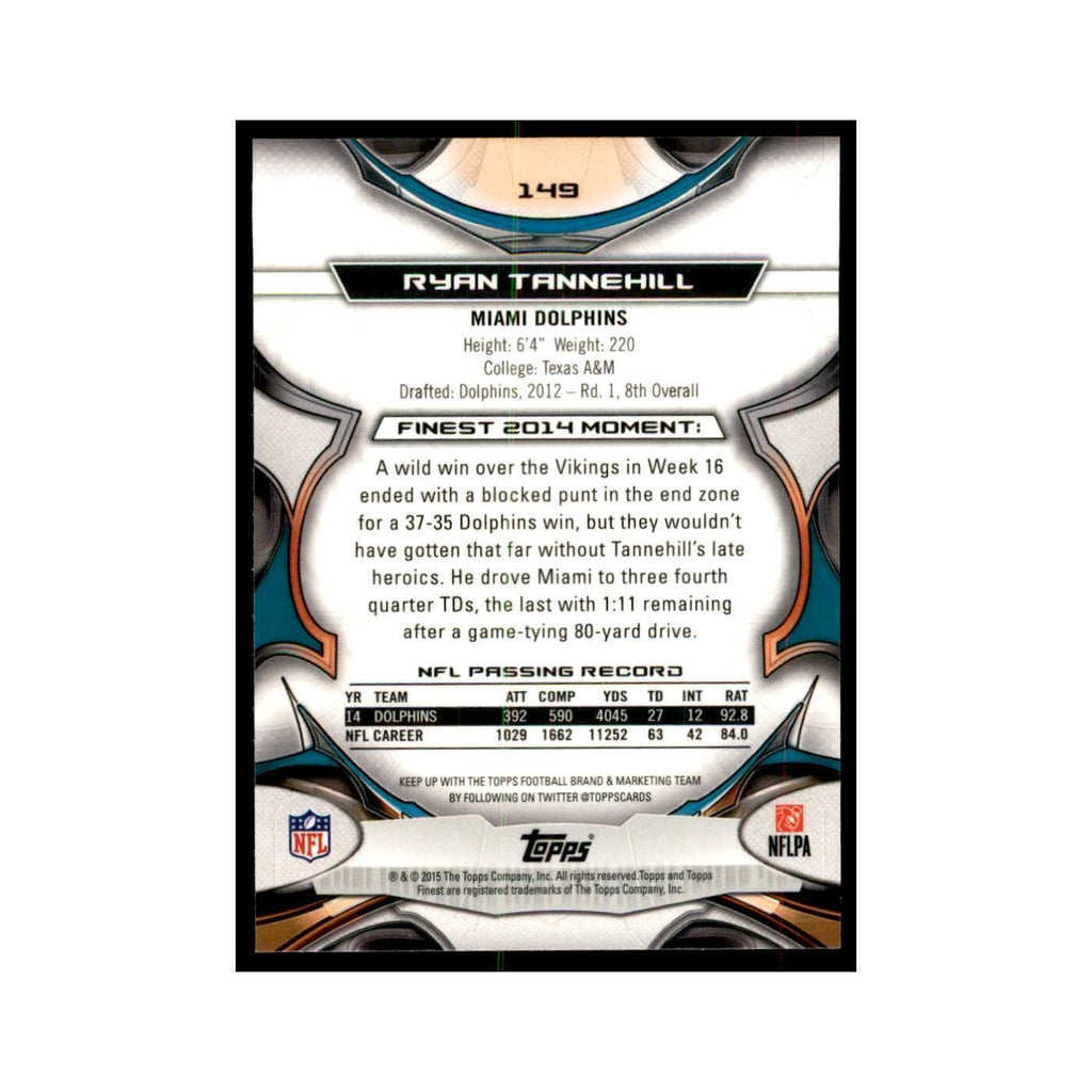 2015 Topps Finest Ryan Tannehill Football Cards #149
