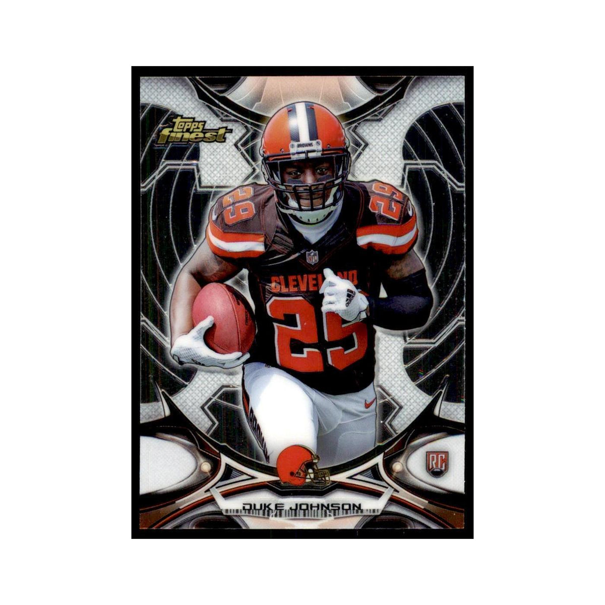 2015 Topps Finest Duke Johnson RC Football Cards #83