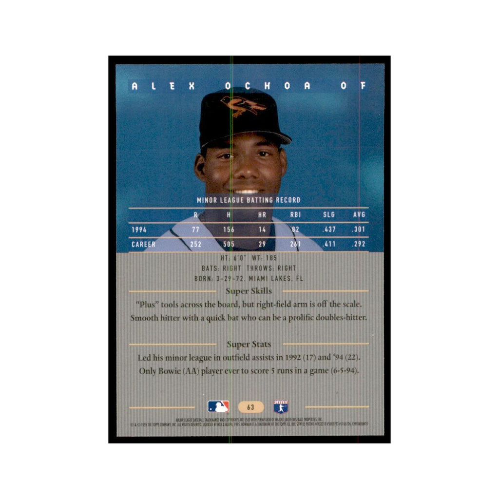 1995 Bowman's Best Alex Ochoa Baseball Cards #63