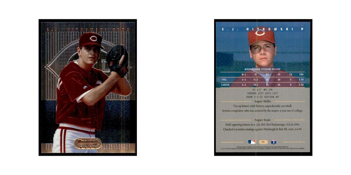 1995 Bowman's Best C.J. Nitkowski Baseball Cards #71
