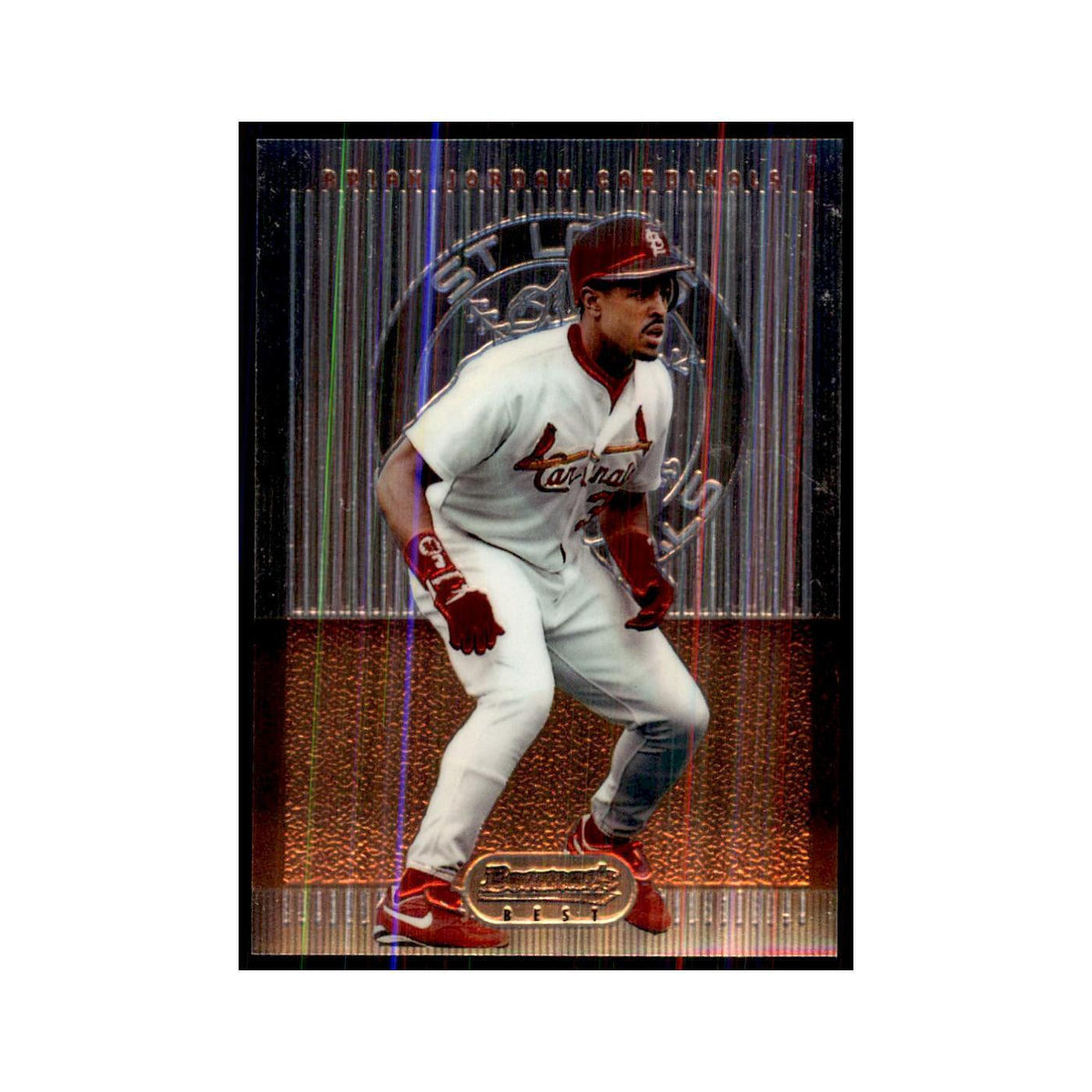 1995 Bowman's Best Brian Jordan Baseball Cards #54