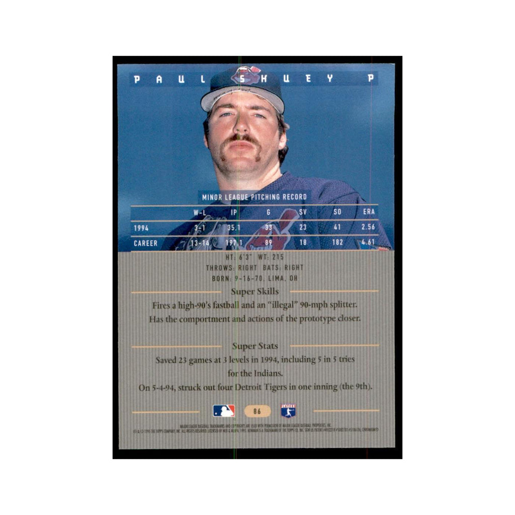 1995 Bowman's Best Paul Carey Baseball Cards #86
