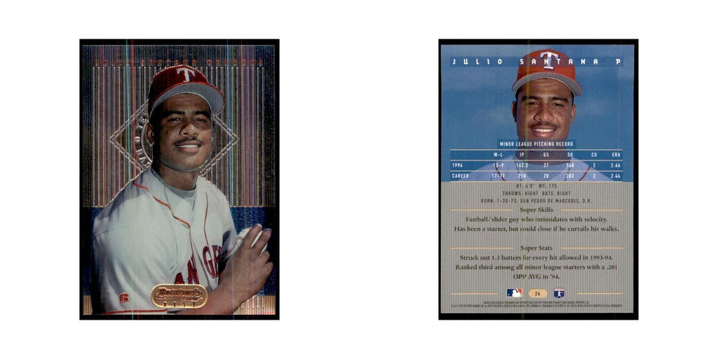 1995 Bowman's Best Julio Santana Baseball Cards #26