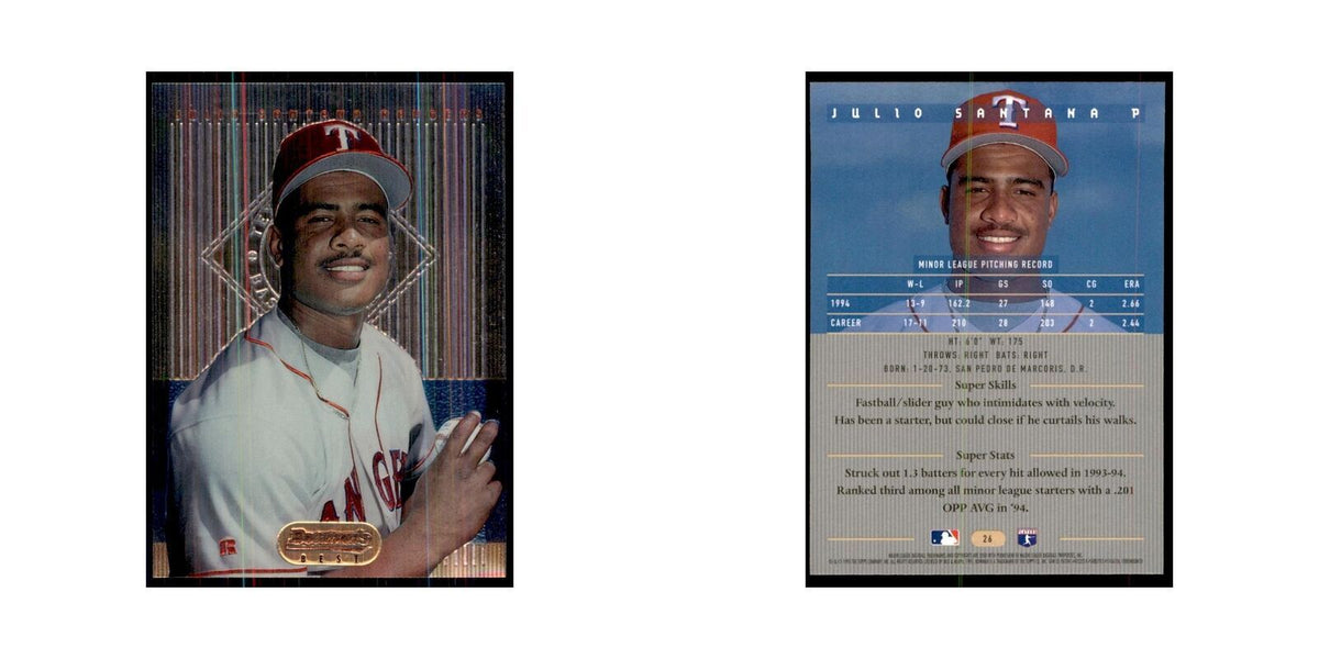 1995 Bowman's Best Julio Santana Baseball Cards #26