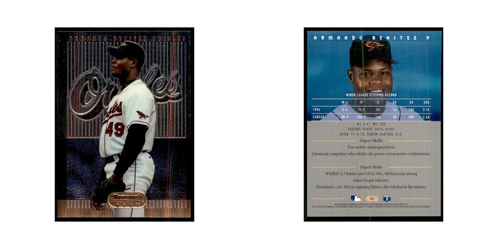 1995 Bowman's Best Armando Benitez Baseball Cards #65