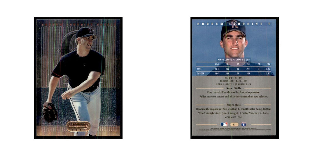 1995 Bowman's Best Andrew Lorraine Baseball Cards #57