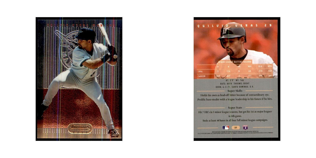 1995 Bowman's Best Quilvio Veras Baseball Cards #89