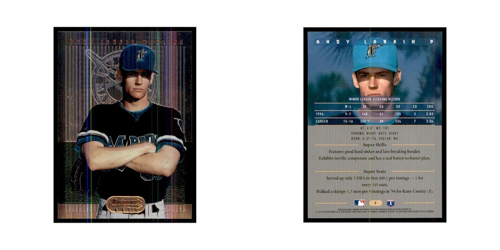 1995 Bowman's Best Andy Larkin Baseball Cards #9