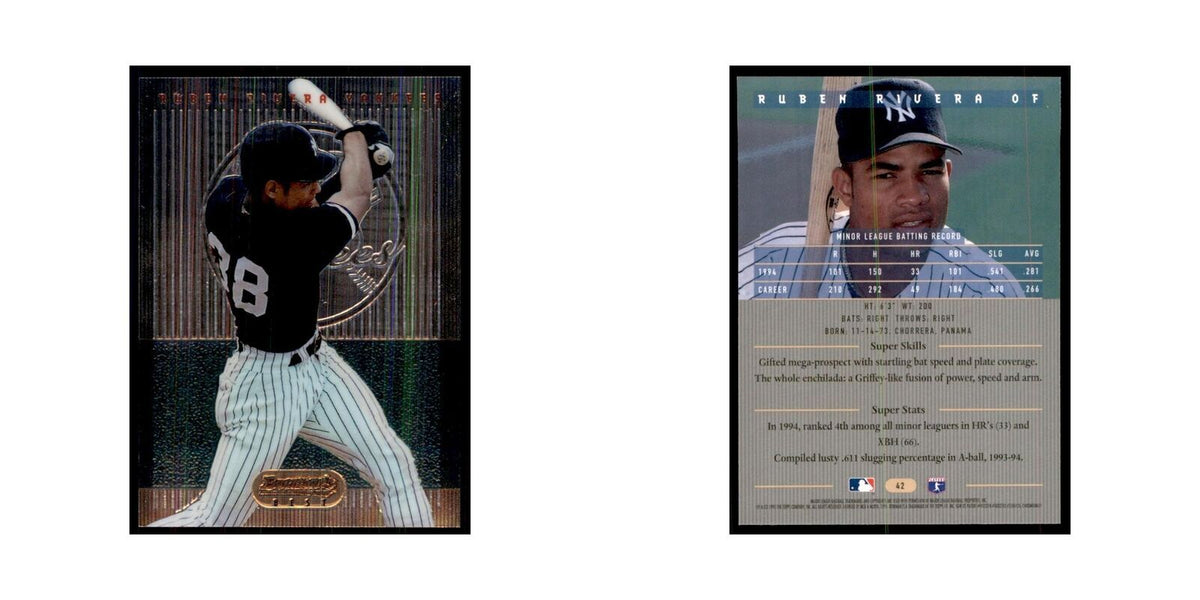 1995 Bowman's Best Ruben Rivera Baseball Cards #42
