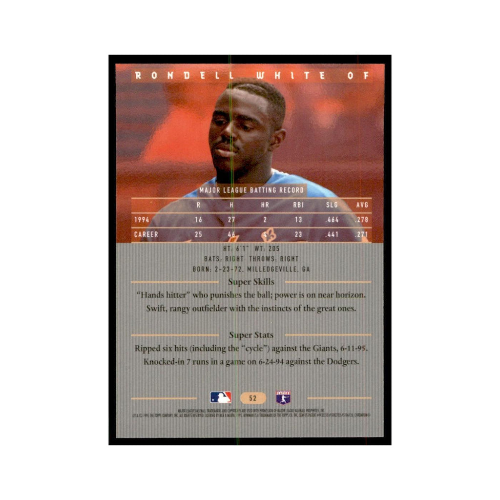 1995 Bowman's Best Rondell White Baseball Cards #52