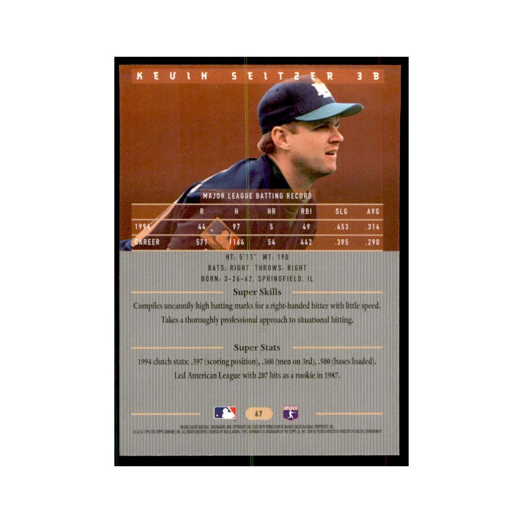 1995 Bowman's Best Kevin Seitzer Baseball Cards #67