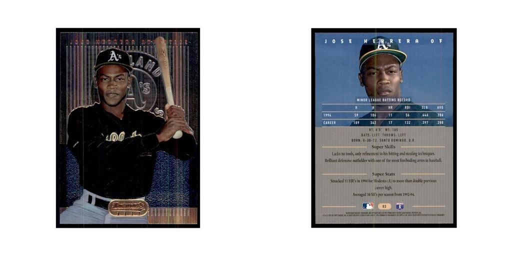 1995 Bowman's Best Jose Herrera Baseball Cards #83