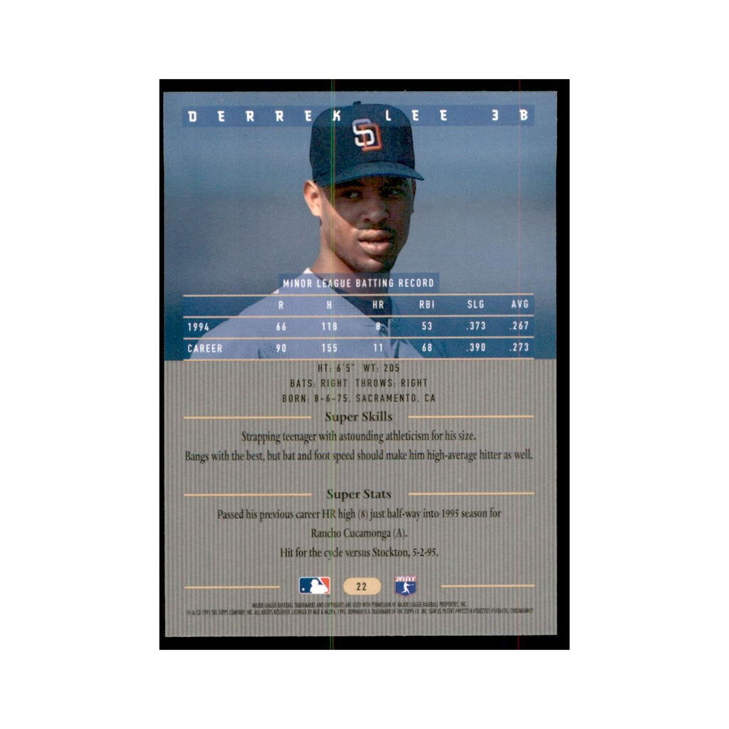 1995 Bowman's Best Derrek Lee Baseball Cards #22