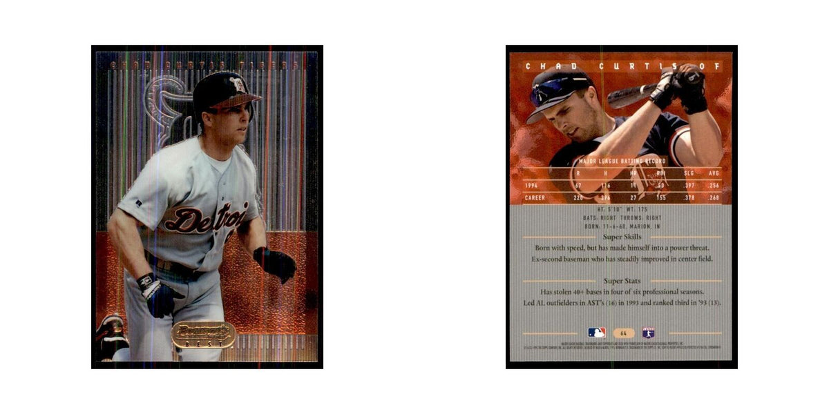 1995 Bowman's Best Chad Curtis Baseball Cards #64