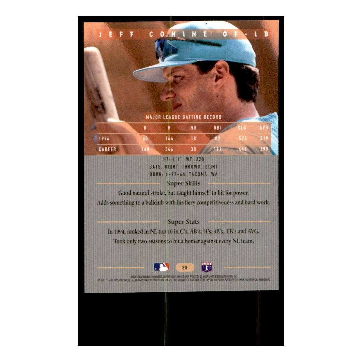 1995 Bowman's Best Jeff Conine Baseball Cards #38