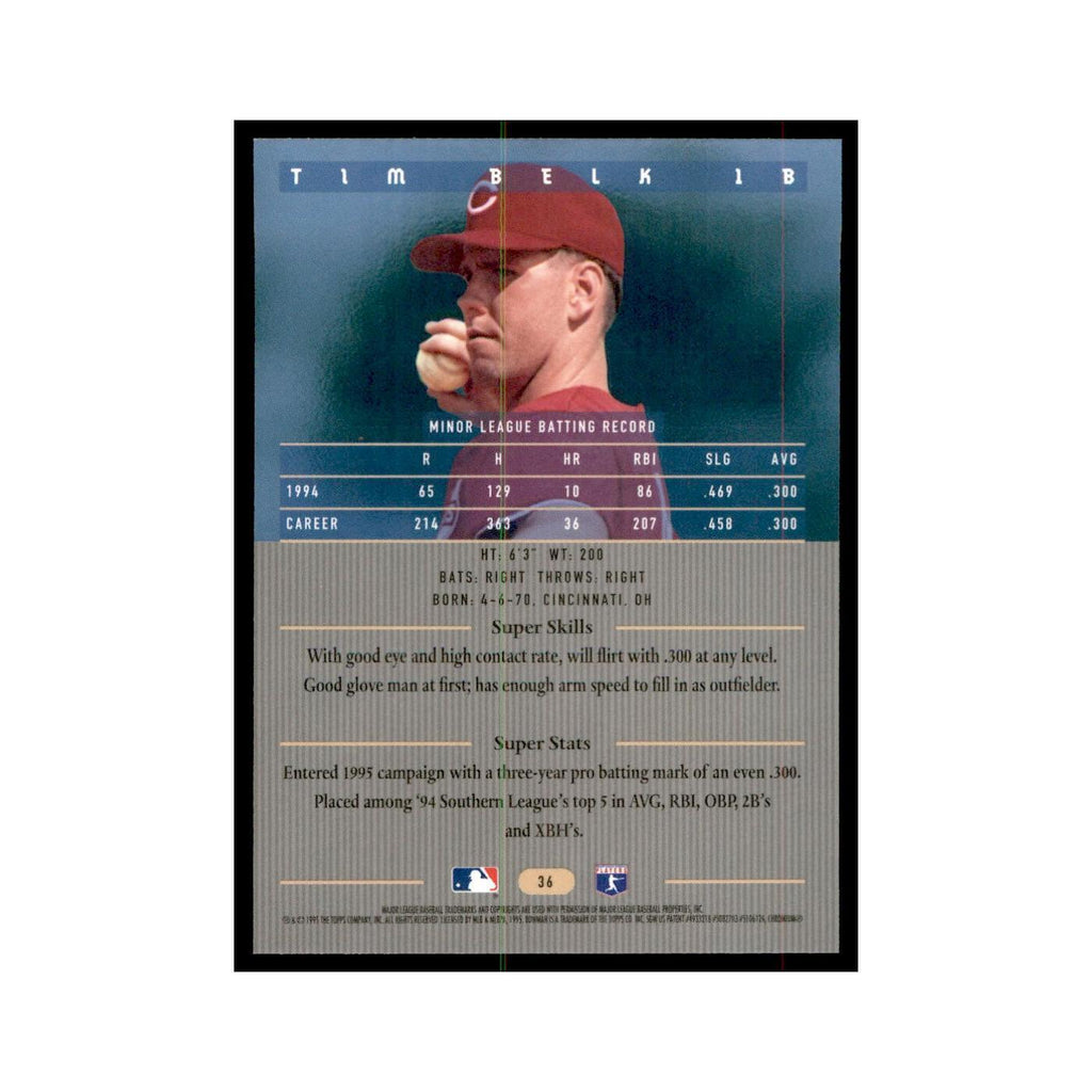 1995 Bowman's Best Tim Belk Baseball Cards #36