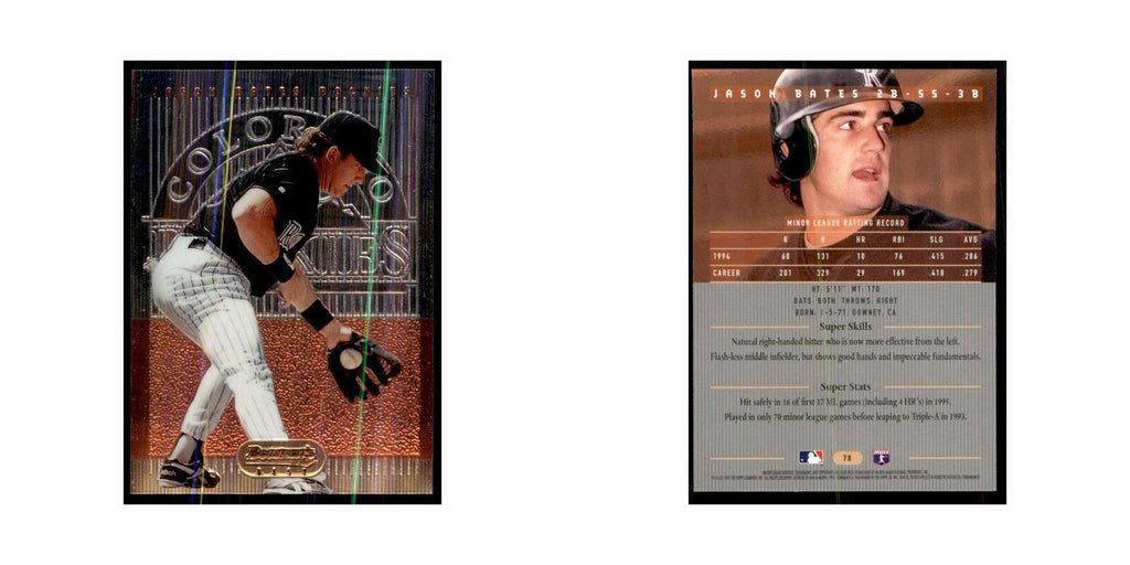 1995 Bowman's Best Jason Bates Baseball Cards #78