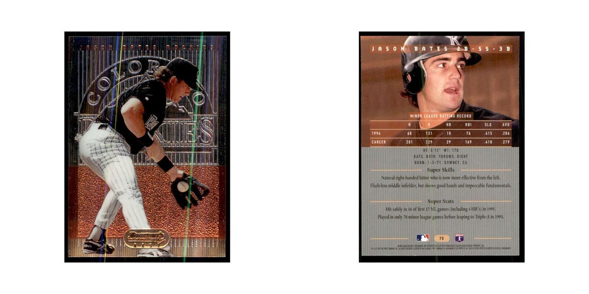 1995 Bowman's Best Jason Bates Baseball Cards #78