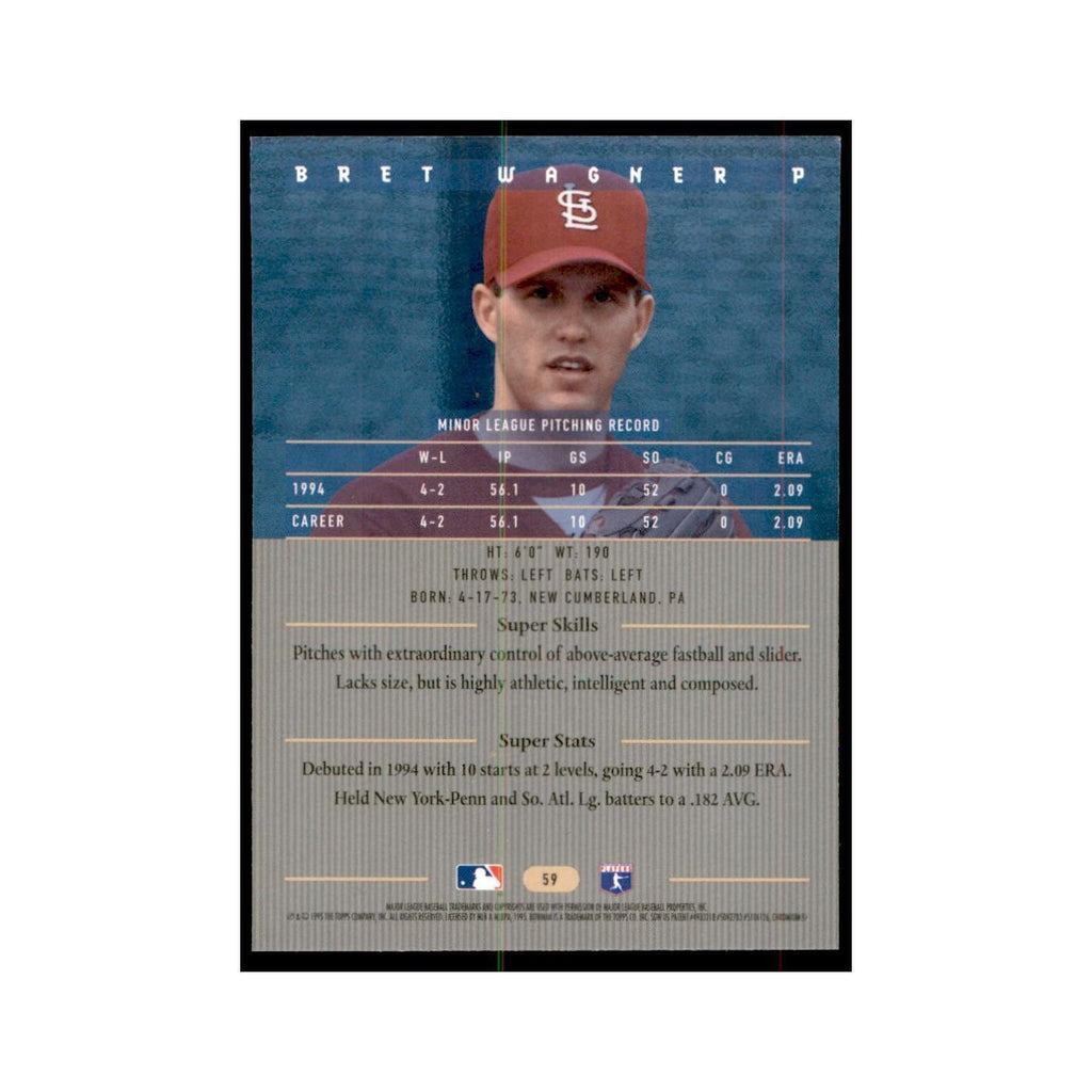 1995 Bowman's Best Bret Wagner Baseball Cards #59