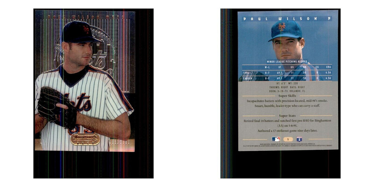 1995 Bowman's Best Paul Wilson Baseball Cards #5