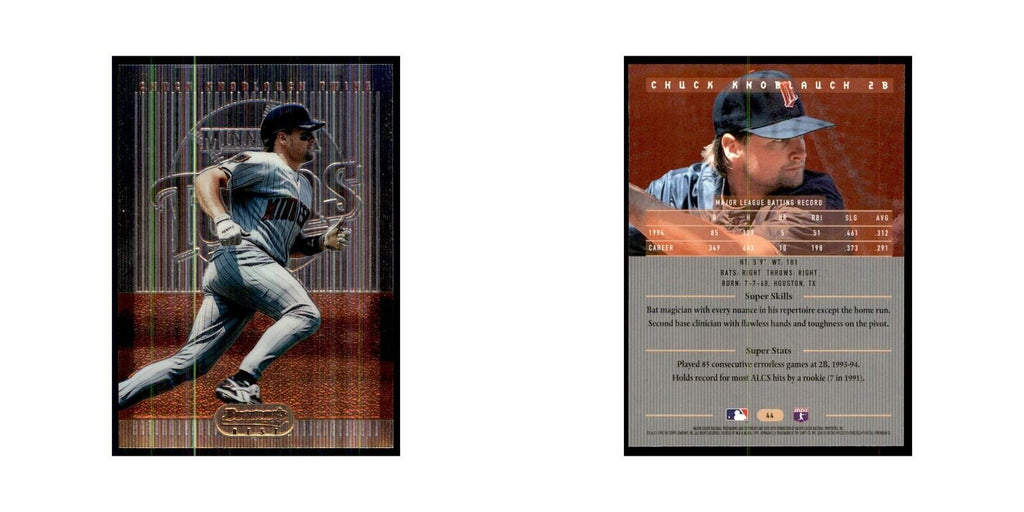 1995 Bowman's Best Chuck Knoblauch Baseball Cards #44