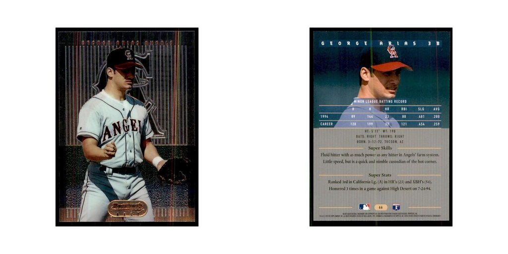 1995 Bowman's Best George Arias Baseball Cards #66
