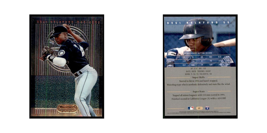 1995 Bowman's Best Desi Relaford Baseball Cards #89