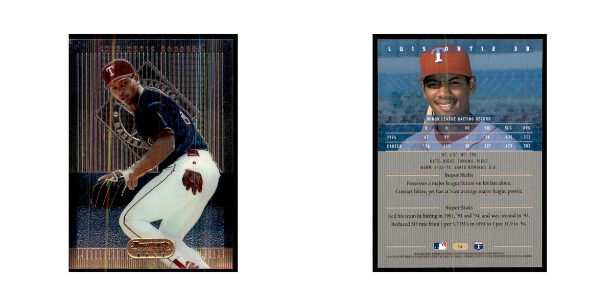 1995 Bowman's Best Luis Ortiz Baseball Cards #16