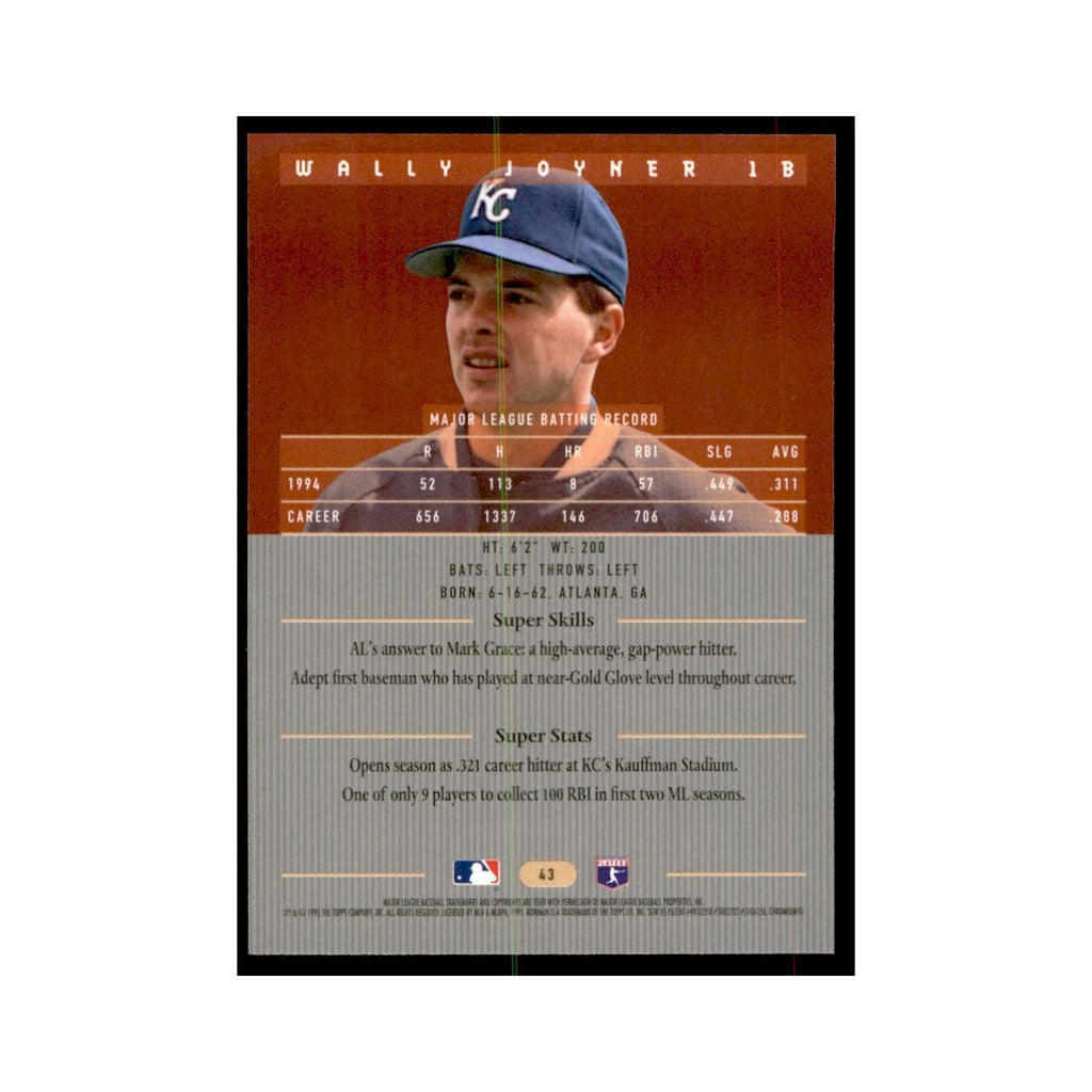 1995 Bowman's Best Wally Joyner Baseball Cards #43