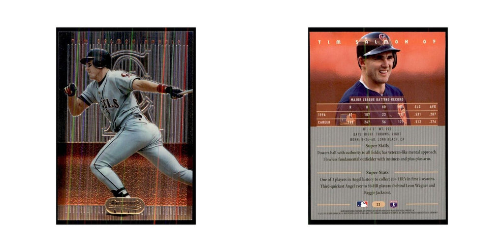 1995 Bowman's Best Tim Salmon Baseball Cards #23