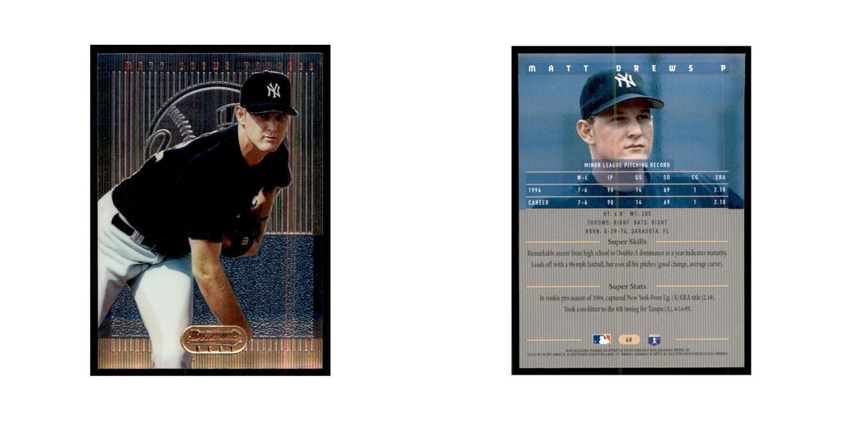 1995 Bowman's Best Matt Drews Baseball Cards #68