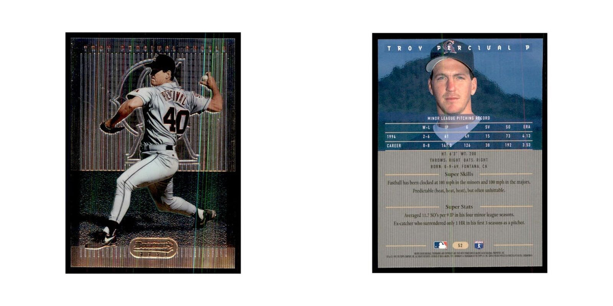 1995 Bowman's Best Troy Percival Baseball Cards #52