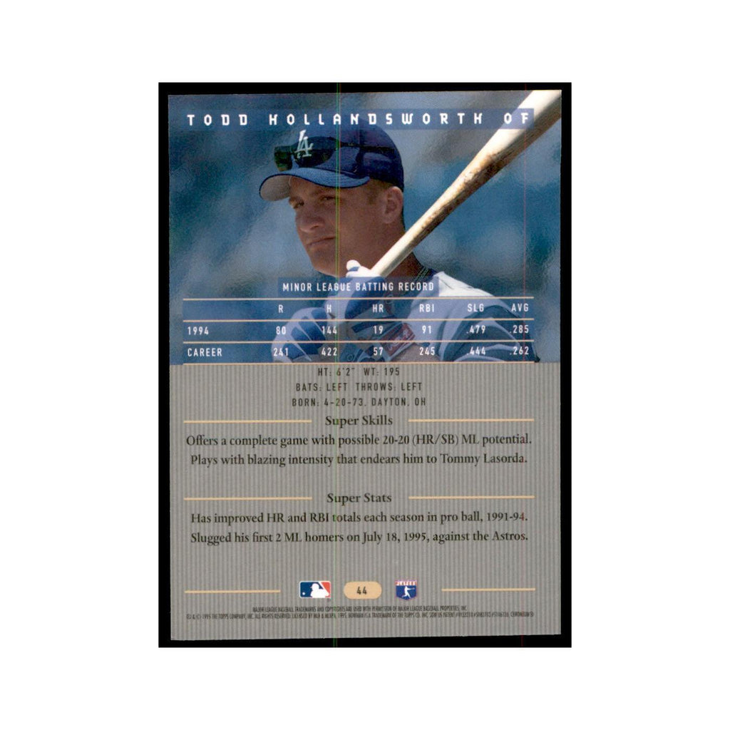 1995 Bowman's Best Todd Hollandsworth Baseball Cards #44