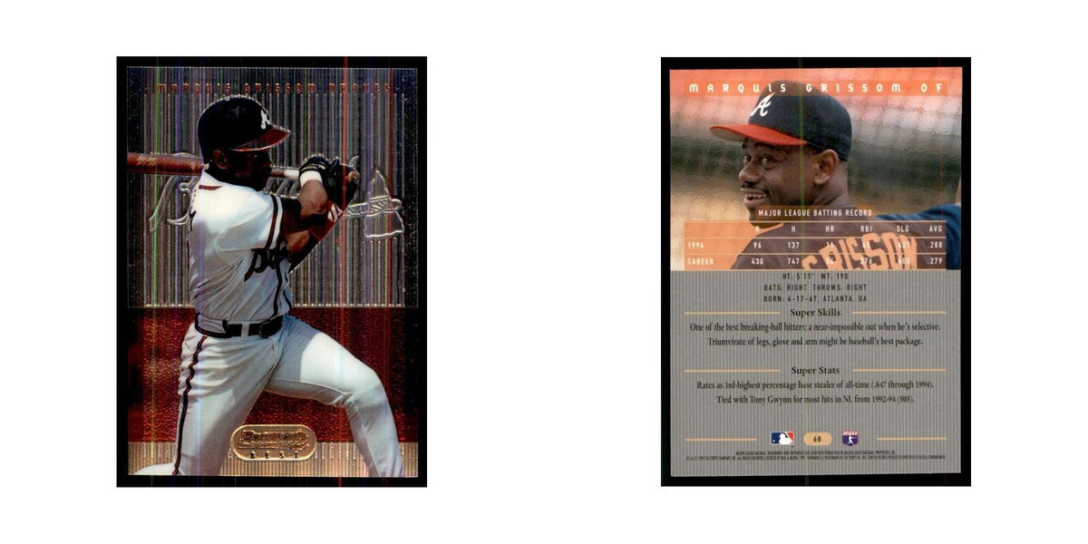 1995 Bowman's Best Marquis Grissom Baseball Cards #68